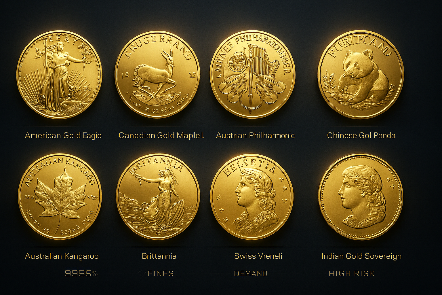 You are currently viewing 10 Most Popular Gold Bullion Coins That Allure Investors And Collectors Alike  